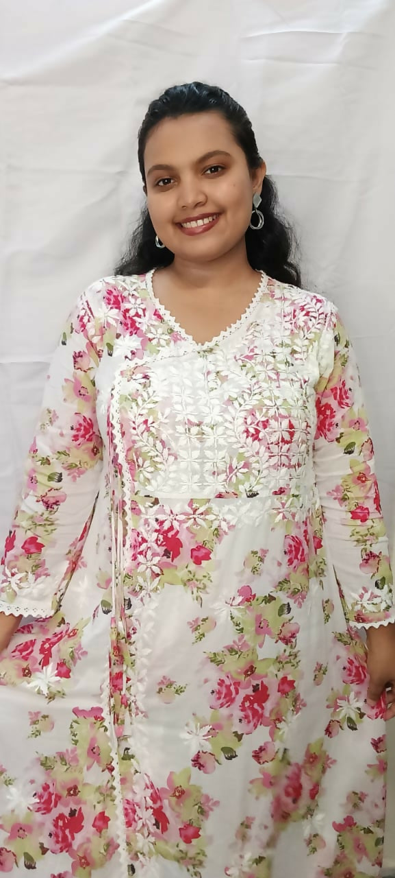 Angarkha Lucknowi kurti