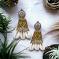 Cowrie Fabric Earrings