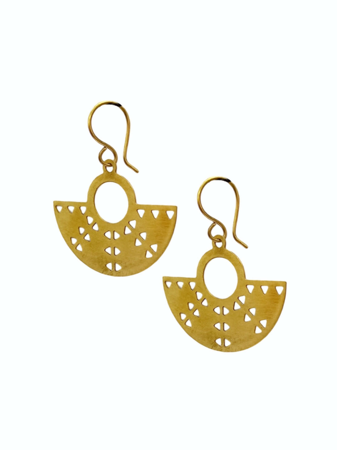 Half Round Nakshi Earrings