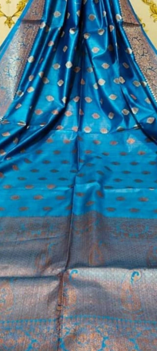 Handloom munga tussur banarsi