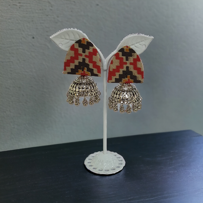 Fabric Zhumka Earrings