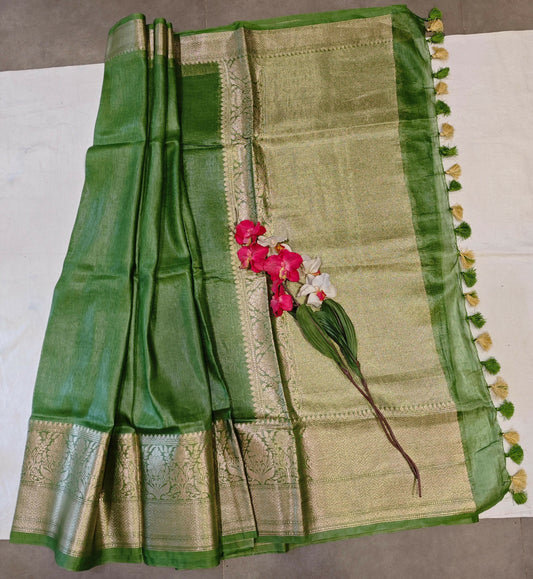 Linen Silk Banarasi Saree