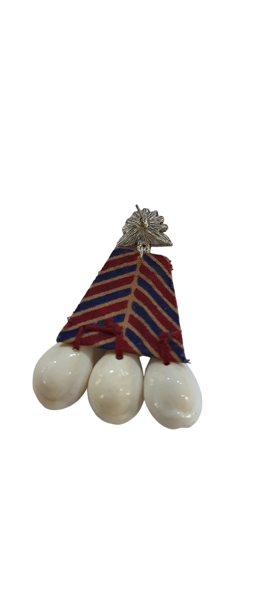 Cowrie Fabric Earrings