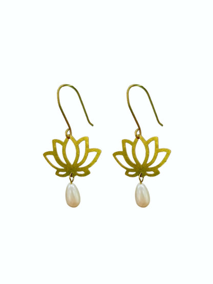 Lotus Earrings