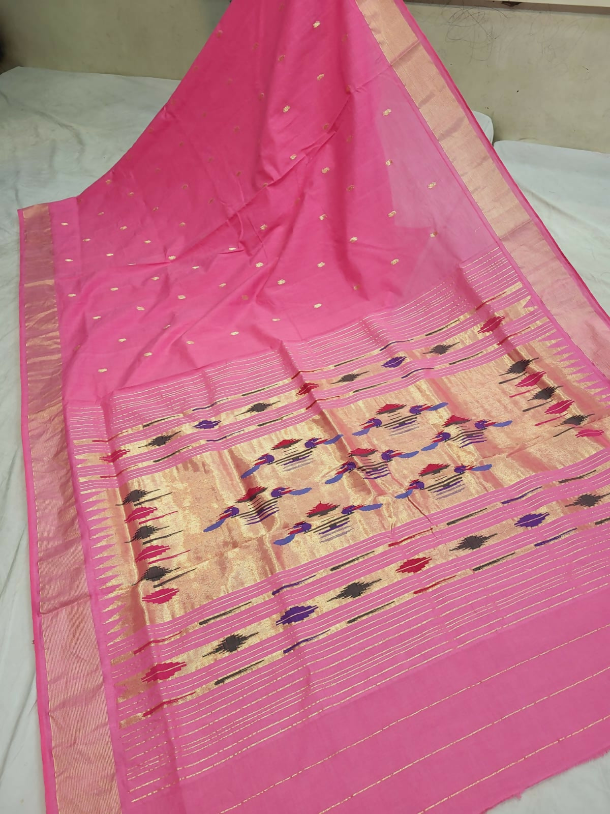 Handloom Cotton Paithani