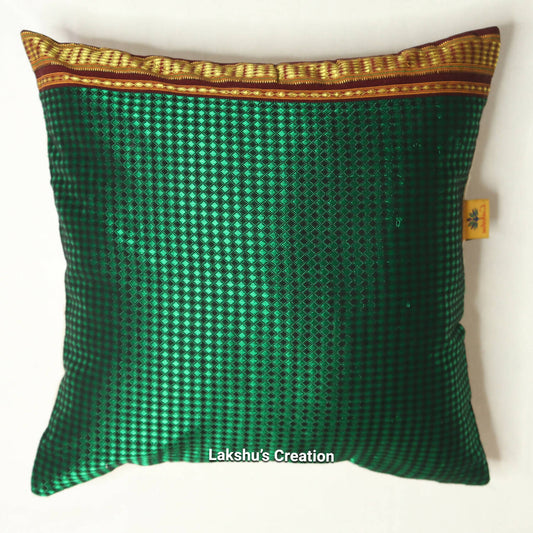 Designer Khun Cushion Covers - Dark Green (Pack of 1)