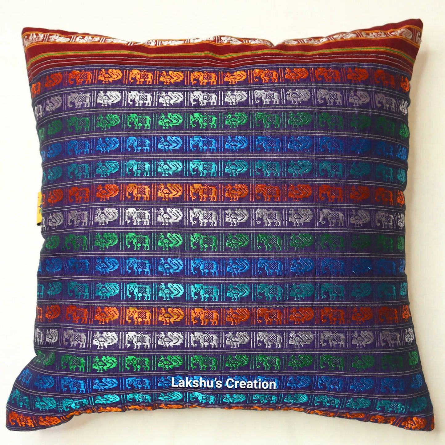 Designer Khun Cushion Covers - Multicolor (Pack of 1)