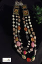 Enamel Pearl Long Necklace