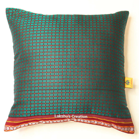 Designer Khun Cushion Covers - Dark Green (Pack of 1)