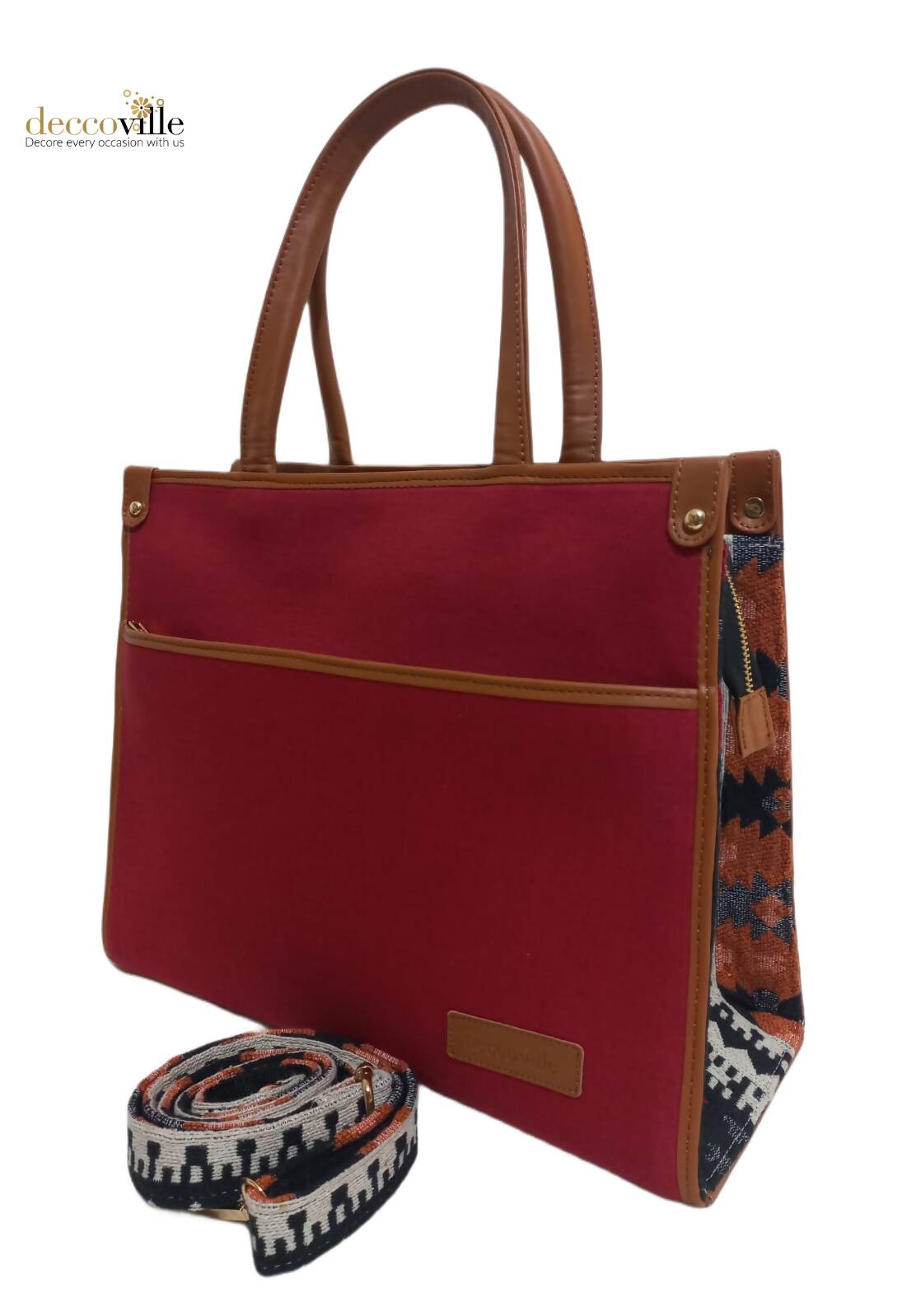 Canvas Jacquard Tote Bag