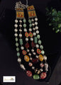 Enamel Pearl Long Necklace