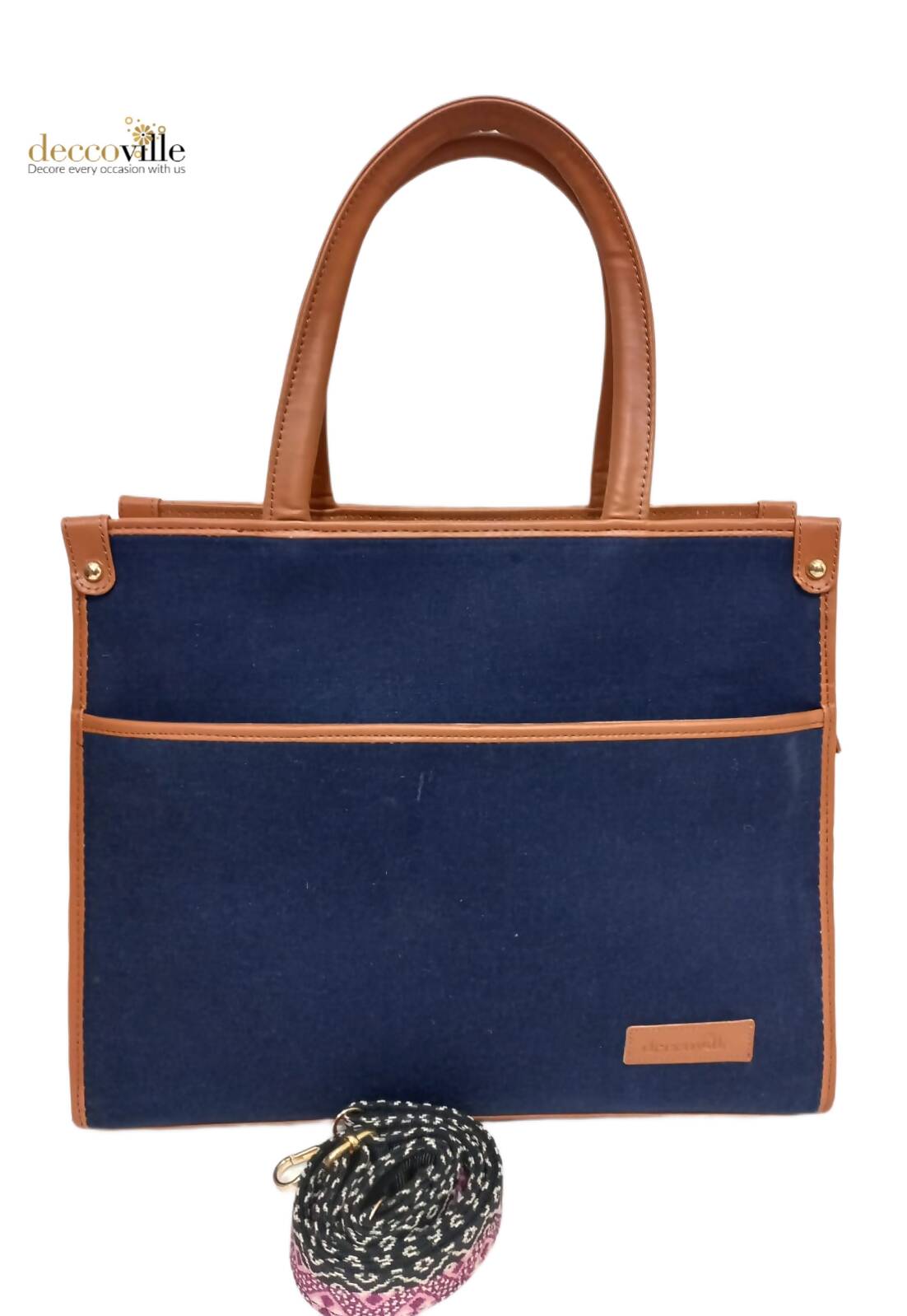 Canvas Jacquard Tote Bag